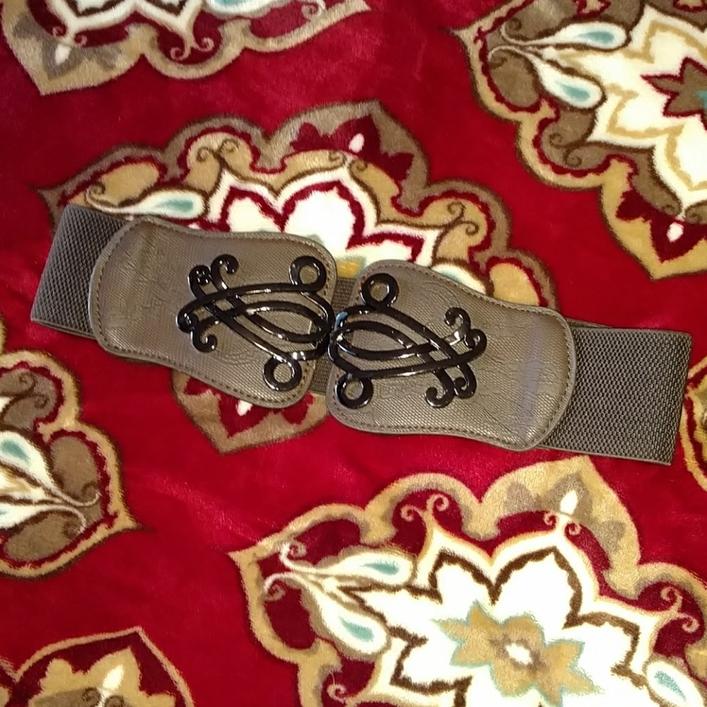 Wide brown belt